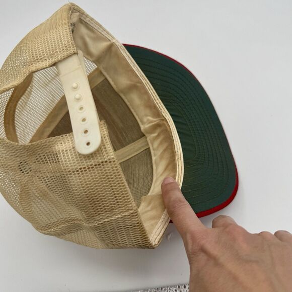 Vintage Arkansas Razorbacks Trucker Hat 80s Mesh Snapback Made in USA - Picture 10 of 14